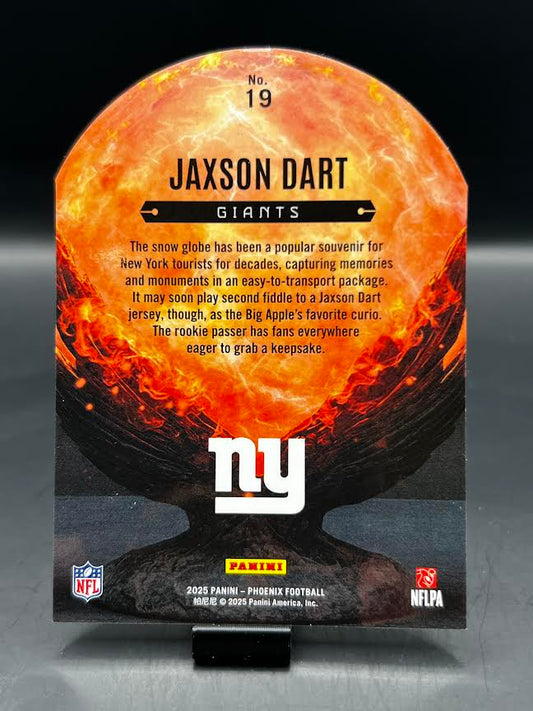2025 Panini Phoenix Jaxson Dart Resurgent #19 rookie card back